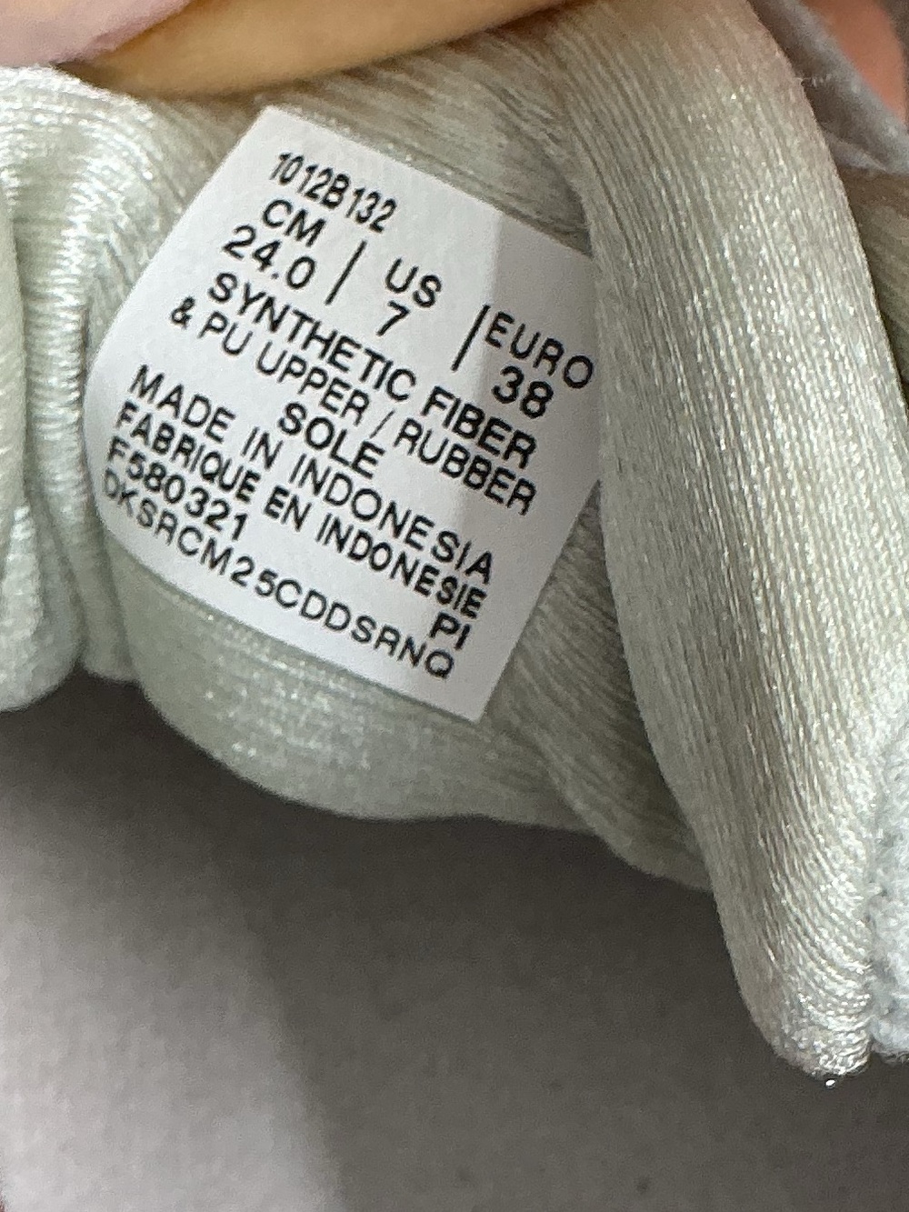 ASICS Light Gray and Lavender Mesh Running Shoes B 45 - Picture 7 of 7